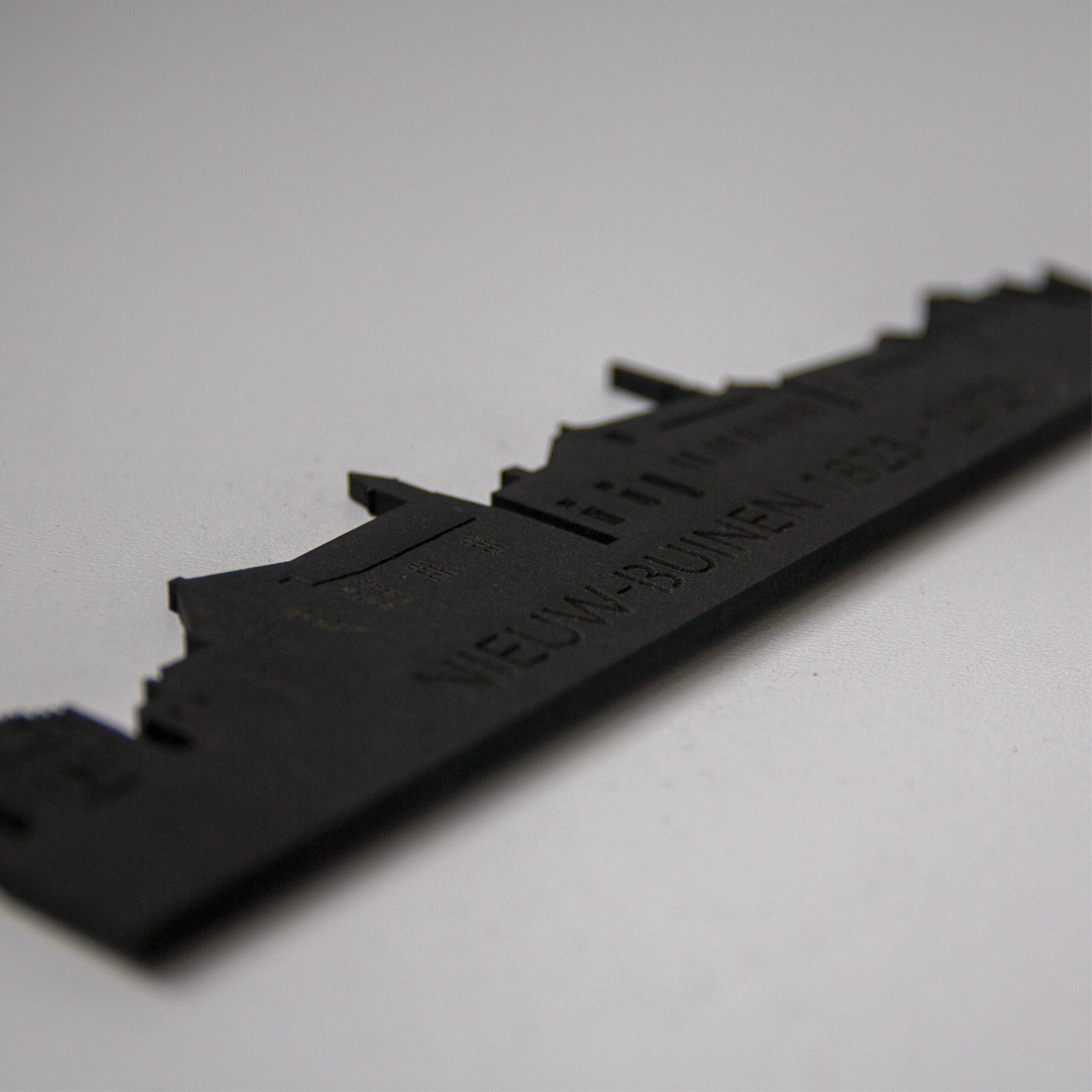 200 Jaar Nieuw-Buinen - Magneet 20 cm - houtkleur zwart - 2